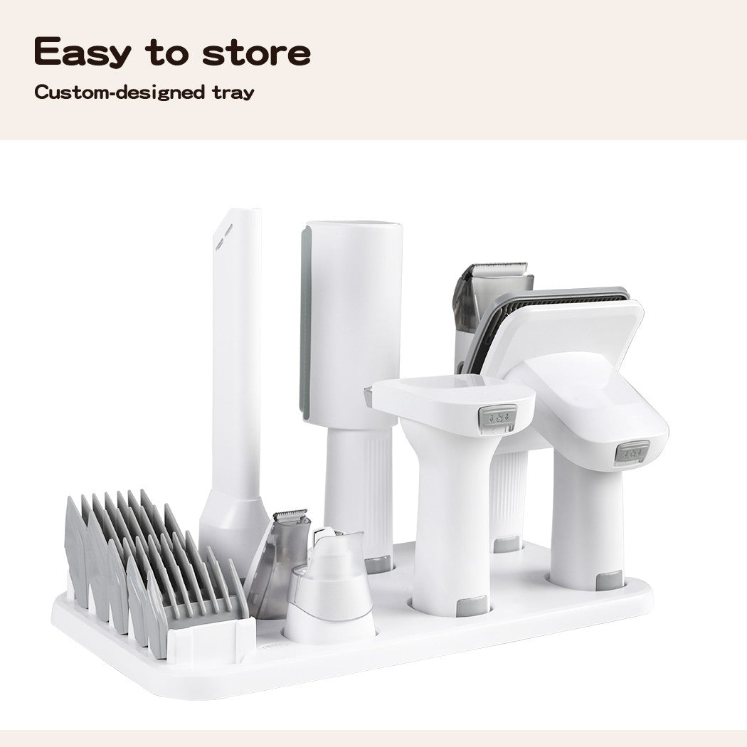 Pawz 7 in 1 Pet Grooming Kit Vacuum Dog Cat Hair Dryer Remover Clipper Brushes